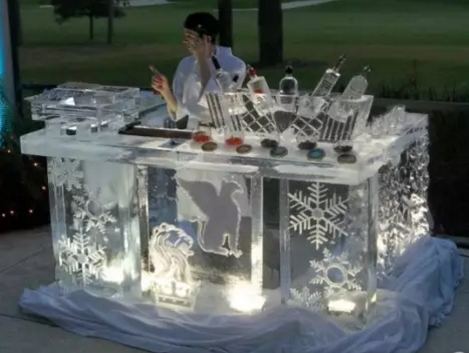 冰雕展臺